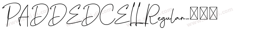 PADDEDCELL Regular字体转换